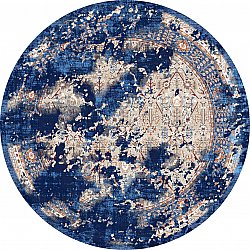 Rond vloerkleed - Temima (blauw)