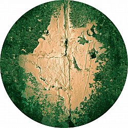Rond vloerkleed - Positano (beige/groen)