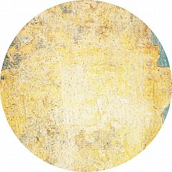 Rond vloerkleed - Palau (goud/beige/blauw)