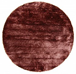 Ronde vloerkleden - Shaggy Luxe (coral pink)