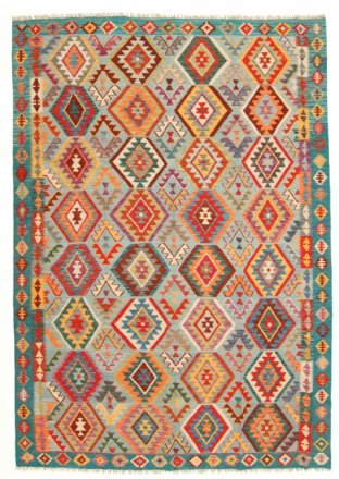 Kelim-tapijt kleurrijk