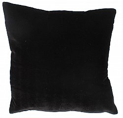 Zijdefluweel-Kussen (zwart) (kussensloop) 45 x 45 cm