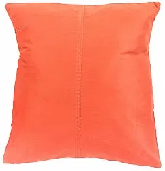Zijdefluweel-Kussen (oranje) (kussensloop) 45 x 45 cm