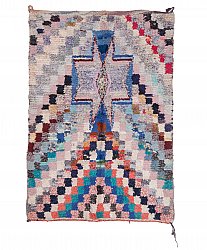 Marokkaanse Berber tapijt Boucherouite 200 x 135 cm