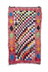 Marokkaanse Berber tapijt Boucherouite 240 x 140 cm