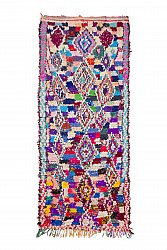 Marokkaanse Berber tapijt Boucherouite 280 x 120 cm