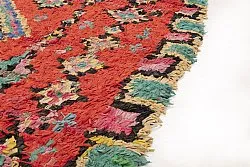 Marokkaanse Berber tapijt Boucherouite 245 x 140 cm