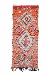 Marokkaanse Berber tapijt Boucherouite 245 x 105 cm