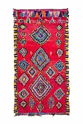 Marokkaanse Berber tapijt Boucherouite 290 x 140 cm