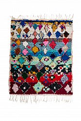Marokkaanse Berber tapijt Boucherouite 190 x 150 cm