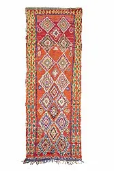 Marokkaanse Berber tapijt Boucherouite 285 x 100 cm