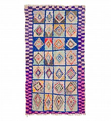 Marokkaanse Berber tapijt Boucherouite 185 x 100 cm