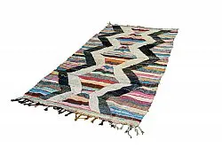 Marokkaanse Berber tapijt Boucherouite 125 x 265 cm