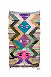 Marokkaanse Berber tapijt Boucherouite 145 x 260 cm