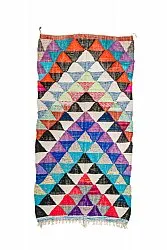 Marokkaanse Berber tapijt Boucherouite 130 x 250 cm