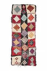 Marokkaanse Berber tapijt Boucherouite 200 x 85 cm