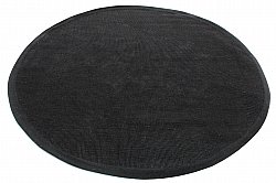 Ronde vloerkleden (sisal) - Agave (zwart)