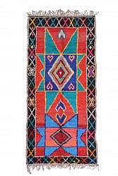 Marokkaanse Berber tapijt Boucherouite 280 x 125 cm