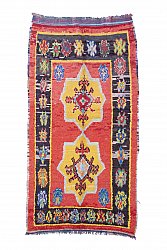 Marokkaanse Berber tapijt Boucherouite 260 x 135 cm
