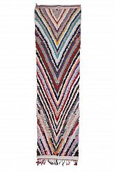 Marokkaanse Berber tapijt Boucherouite 405 x 115 cm