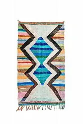 Marokkaanse Berber tapijt Boucherouite 135 x 235 cm