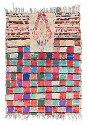 Marokkaanse Berber tapijt Boucherouite 180 x 130 cm