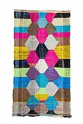 Marokkaanse Berber tapijt Boucherouite 150 x 285 cm