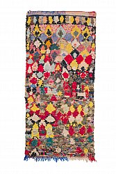 Marokkaanse Berber tapijt Boucherouite 250 x 115 cm