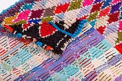 Marokkaanse Berber tapijt Boucherouite 225 x 105 cm