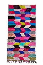 Marokkaanse Berber tapijt Boucherouite 150 x 305 cm