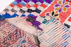 Marokkaanse Berber tapijt Boucherouite 270 x 110 cm