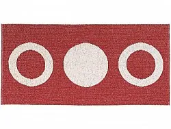 Plastic-kleden - Horredskleden Circle (rood)