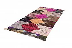 Marokkaanse Berber tapijt Boucherouite 130 x 275 cm