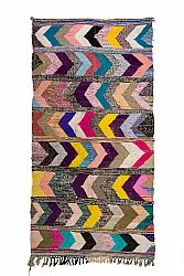 Marokkaanse Berber tapijt Boucherouite 160 x 325 cm