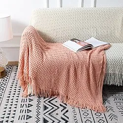 Plaid dekens - Bjurholm (roze)