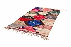 Marokkaanse Berber tapijt Boucherouite 125 x 240 cm