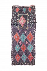 Marokkaanse Berber tapijt Boucherouite 260 x 110 cm