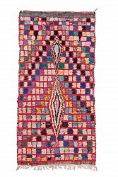 Marokkaanse Berber tapijt Boucherouite 250 x 125 cm