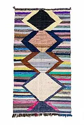 Marokkaanse Berber tapijt Boucherouite 130 x 250 cm