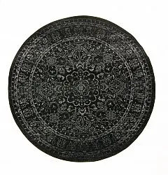 Rond vloerkleed - Peking Noble (zwart)