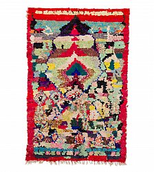 Marokkaanse Berber tapijt Boucherouite 195 x 130 cm