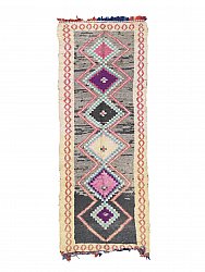 Marokkaanse Berber tapijt Boucherouite 270 x 100 cm
