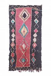Marokkaanse Berber tapijt Boucherouite 275 x 135 cm