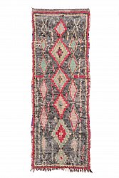 Marokkaanse Berber tapijt Boucherouite 260 x 95 cm