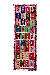 Marokkaanse Berber tapijt Boucherouite 360 x 130 cm