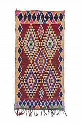 Marokkaanse Berber tapijt Boucherouite 240 x 120 cm