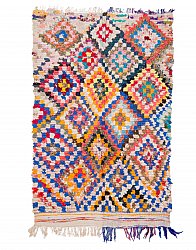 Marokkaanse Berber tapijt Boucherouite 215 x 135 cm