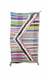 Marokkaanse Berber tapijt Boucherouite 135 x 240 cm