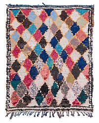 Marokkaanse Berber tapijt Boucherouite 185 x 150 cm