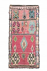 Marokkaanse Berber tapijt Boucherouite 240 x 105 cm